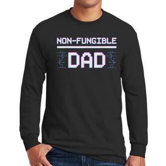 Non-Fungible Dad Token Nfts Crypto Art Father Blockchain Men Long Sleeve Tshirt | Favorety CA