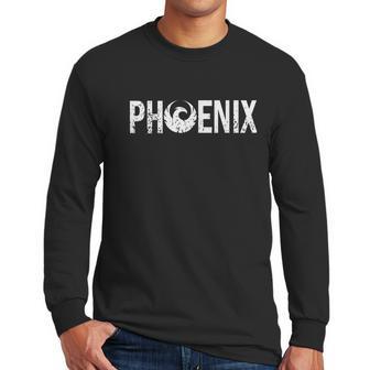 Phoenix Arizona American City Mythological Bird Phoenix Flag Men Long Sleeve Tshirt | Favorety CA