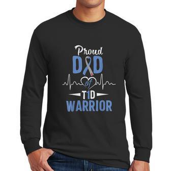 Proud Dad Diabetes Awareness Type 1 Insulin Pancreas Men Long Sleeve Tshirt | Favorety UK