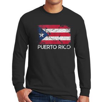 Puerto Rican Flag Design | Vintage Made In Puerto Rico Gift Men Long Sleeve Tshirt | Favorety CA