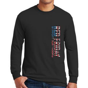 Red Friday Support Our Troops For Veterans Men Long Sleeve Tshirt | Favorety DE