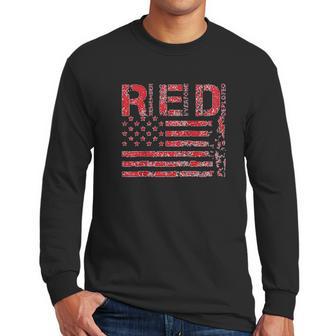 Red Fridays Remember Everyone Deployed American Flag Men Long Sleeve Tshirt | Favorety DE