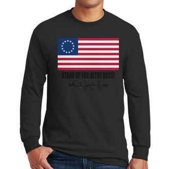 Rush Limbaugh Betsy Ross Flag Men Long Sleeve Tshirt | Favorety UK