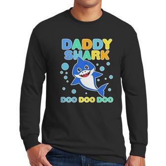 Scary Daddy Shark Doo Doo Doo Dad Birthday Gifts Men Long Sleeve Tshirt | Favorety DE