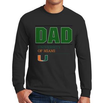 University Of Miami Proud Dad Parents Day 2020 Men Long Sleeve Tshirt | Favorety AU