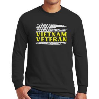 Usa Pride Patriotic Soldier Gift Vietnam Veteran Men Long Sleeve Tshirt | Favorety CA