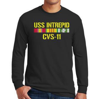 Uss Intrepid Cvs-11 Vietnam Veteran Memorial Day Men Long Sleeve Tshirt | Favorety UK