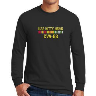 Uss Kitty Hawk Cva-63 Vietnam Veteran Men Long Sleeve Tshirt | Favorety