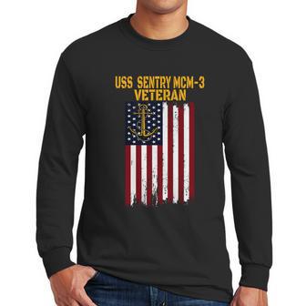 Uss Sentry Mcmgift3 Mine Countermeasures Ship Veterans Day Meaningful Gift Men Long Sleeve Tshirt | Favorety UK