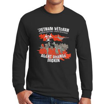 Vietnam Veteran Agent Orange Sprayed And Betrayed Men Long Sleeve Tshirt | Favorety UK