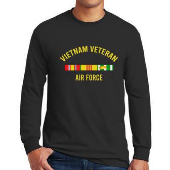 Vietnam Veteran Airforce Award Ribbon Bar Cool Soldier Gift Pullover Hoodie Men Long Sleeve Tshirt | Favorety UK