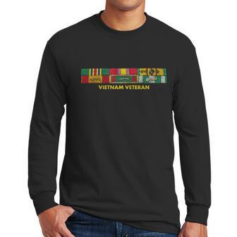 Vietnam Veteran Emblem Men Long Sleeve Tshirt | Favorety