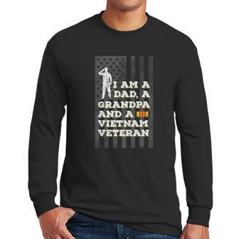 Vietnam Veteran For Grandpa Men Long Sleeve Tshirt | Favorety