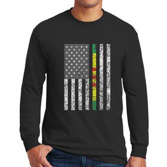 Vietnam Veteran Us Flag Vietnam Service Ribbon Graphic Design Printed Casual Daily Basic Men Long Sleeve Tshirt | Favorety UK