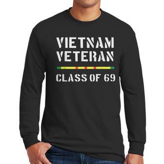 Vietnam Veteran Vet Ribbon Class Of 1969 69 Men Long Sleeve Tshirt | Favorety CA