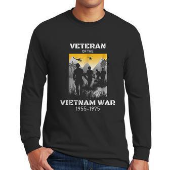 Vietnam War Us Army Veteran Men Long Sleeve Tshirt | Favorety