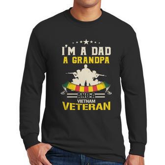 Vintage Dad Grandpa Vietnam Veteran Veteran Day Us Army Graphic Design Printed Casual Daily Basic Men Long Sleeve Tshirt | Favorety UK