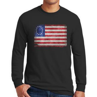 Vintage Flag American Victory 1776 Men Long Sleeve Tshirt | Favorety DE