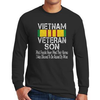 Vintage Us Military Family Vietnam Veteran Son Men Long Sleeve Tshirt | Favorety DE