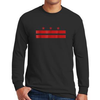 Washington Dc District Of Columbia Flag Men Long Sleeve Tshirt | Favorety CA