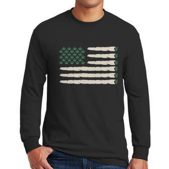 Weed Flag Men Long Sleeve Tshirt | Favorety