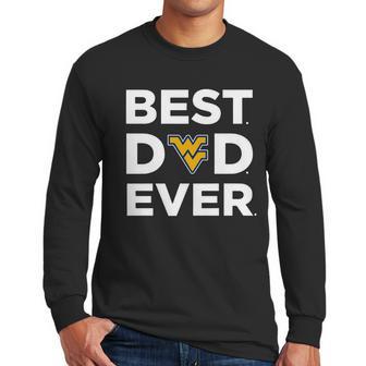 West Virginia Mountaineers_Best Dad Ever Men Long Sleeve Tshirt | Favorety DE