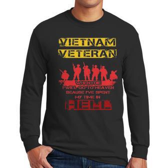 When I Die I Will Go To Heaven Vietnam Veteran Men Long Sleeve Tshirt | Favorety CA