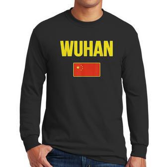 Wuhan Chinese Flag China Men Long Sleeve Tshirt | Favorety AU