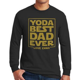 Yoda Best Dad Ever Men Long Sleeve Tshirt | Favorety