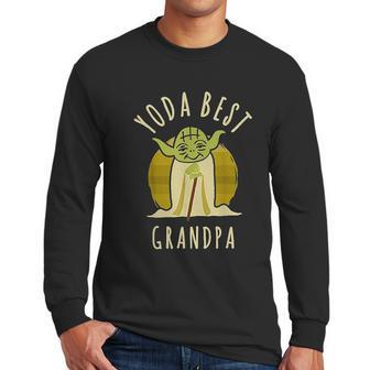 Yoda Best Grandpa Cartoon Yoda Men Long Sleeve Tshirt | Favorety AU