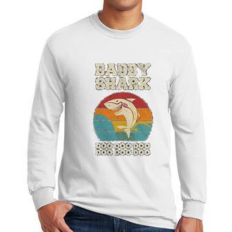 Become A Daddy Shark Men Long Sleeve Tshirt | Favorety UK