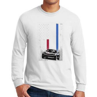 Camaro Lover - American Flag T-Shirt Men Long Sleeve Tshirt | Favorety