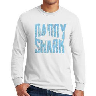 Daddy Shark Gift From Son Men Long Sleeve Tshirt | Favorety AU