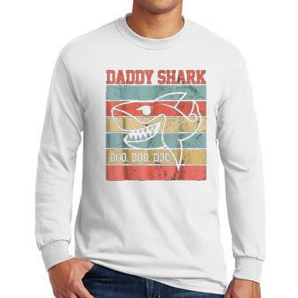 Daddy Shark Lover Marine Biology Men Long Sleeve Tshirt | Favorety