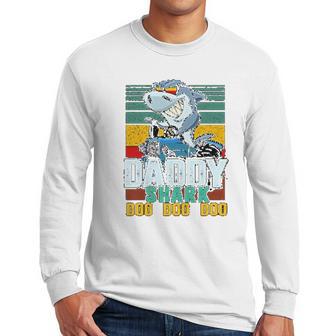 Daddy Shark Like A Trucker Men Long Sleeve Tshirt | Favorety UK