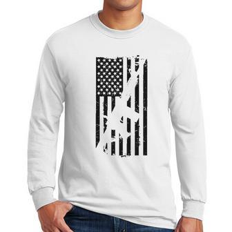 Dion Wear Ar15 American Flag M4 Men Long Sleeve Tshirt | Favorety CA