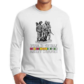 Disabled Veteran Agent Orange Men Long Sleeve Tshirt | Favorety UK