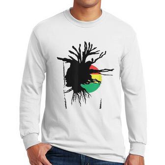 Dreads Ethiopian Flag Men Long Sleeve Tshirt | Favorety UK