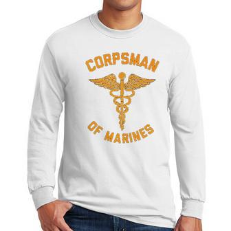 Fmf Corpsman 8404 Back Design Navy Veteran Men Long Sleeve Tshirt | Favorety AU