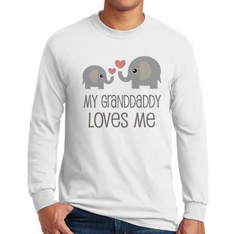 Grandaddy Loves Me Elephant Infant Creeper Men Long Sleeve Tshirt | Favorety UK