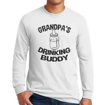 Grandpa Drinking Buddy Baby One Piece Men Long Sleeve Tshirt | Favorety