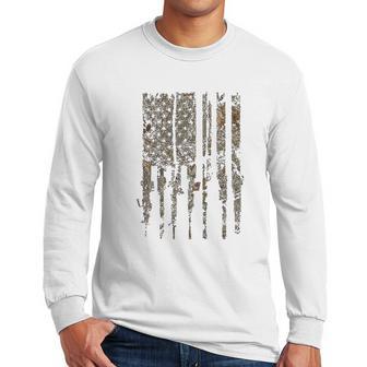 Grunt Style Realtree Edge Rifle Flag Men Long Sleeve Tshirt | Favorety