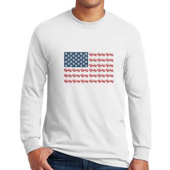 Jeeps And Paw Dog American Flag 4Th Of July Independence Day H Men Long Sleeve Tshirt | Favorety