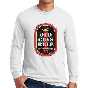 Old Guys Rule Wise Man Men Long Sleeve Tshirt | Favorety CA