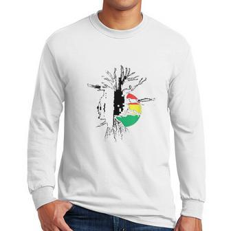 Rasta Dreads Ethiopian Flag Reggae Roots Clothing Men Long Sleeve Tshirt | Favorety CA