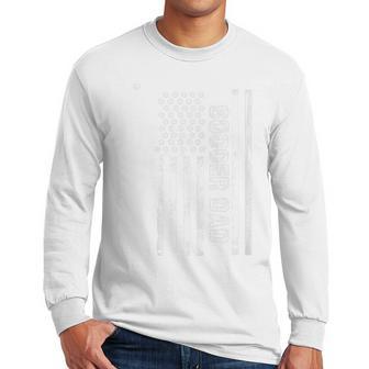 Soccer Dad Player Vintage Usa American Flag V2 Men Long Sleeve Tshirt | Favorety UK