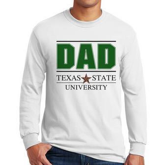 Texas State University Proud Dad Parents Day 2020 Men Long Sleeve Tshirt | Favorety UK