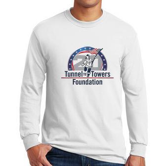 Tunnel To Towers Foundation American Flag Men Long Sleeve Tshirt | Favorety CA