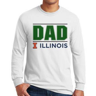 University Of Illinois At Urbana Champaign Proud Dad Parents Day 2020 Men Long Sleeve Tshirt | Favorety