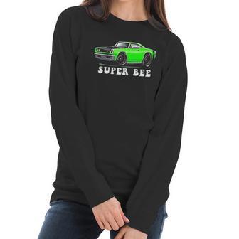 1969 Dodge Coronet Super Bee Full Color Design Women Long Sleeve Tshirt | Favorety CA